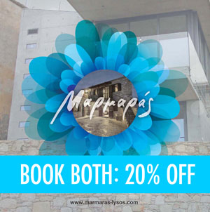 Marmaras in Lysos, 20 per cent off if you book both